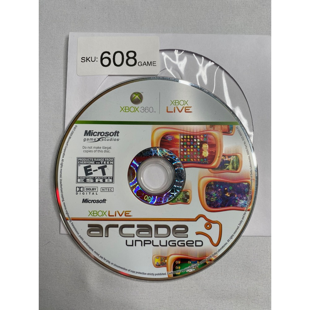 Xbox Live Arcade Unplugged Vol 1 Xbox 360